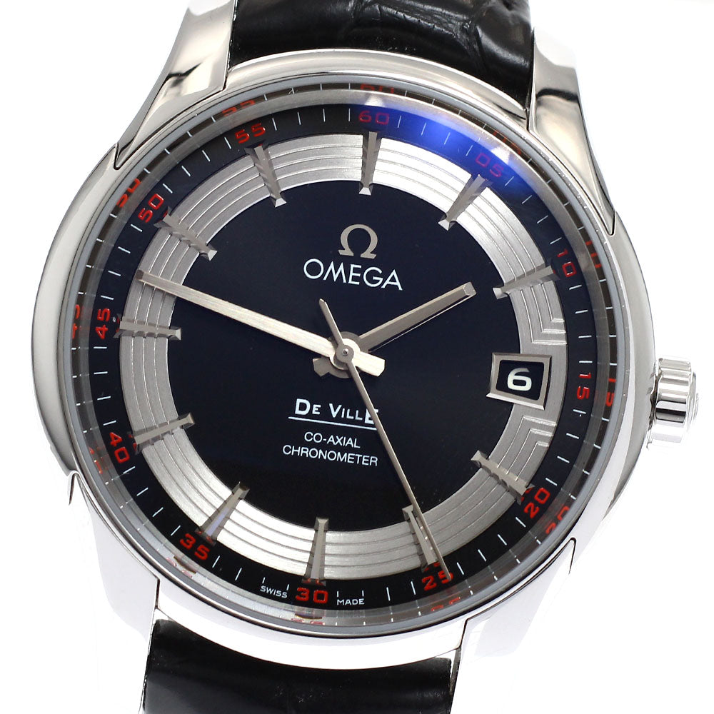 OMEGA De Ville Hour Vision 431.33.41.21.01.001 Coaxial chronometer Black / Silver Dial Automatic Men's Watch_932373