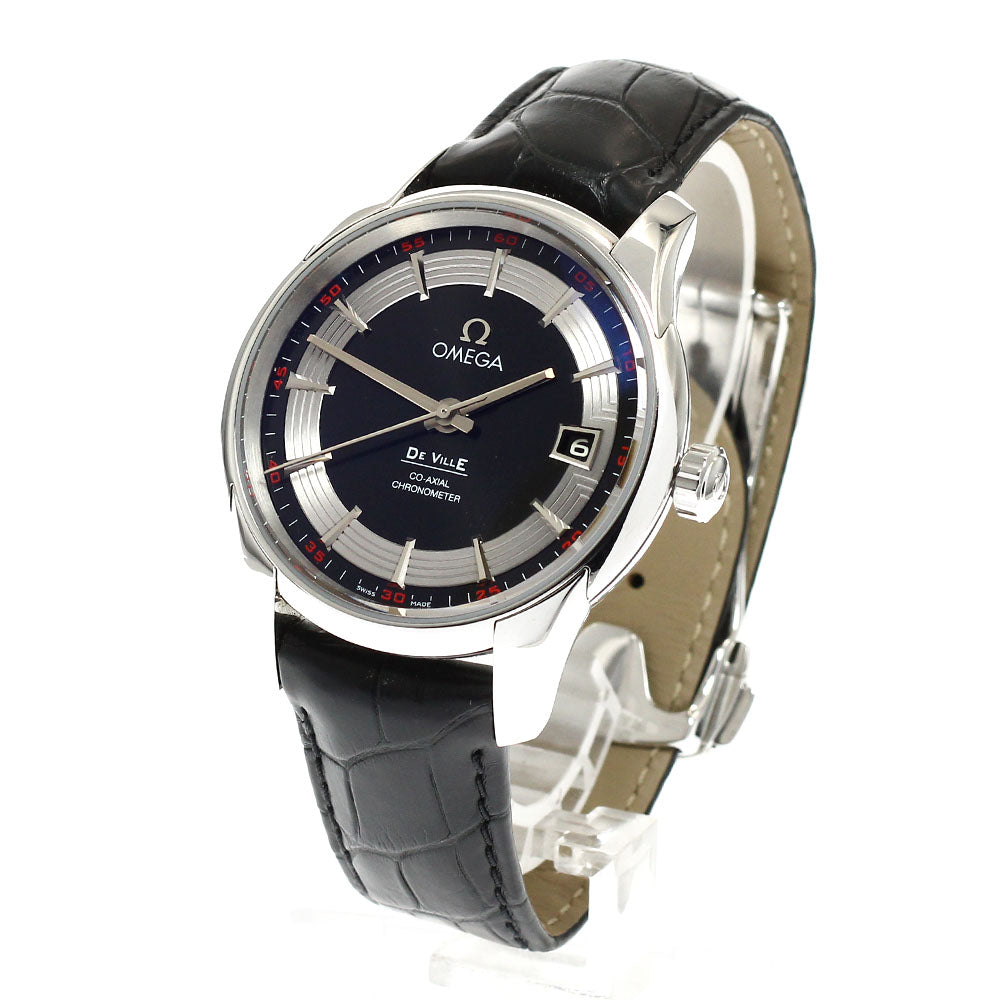 OMEGA De Ville Hour Vision 431.33.41.21.01.001 Coaxial chronometer Black / Silver Dial Automatic Men's Watch_932373