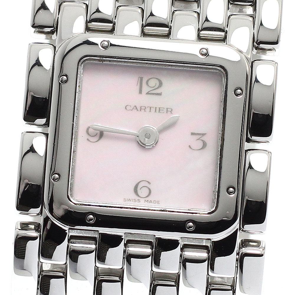 CARTIER PANTHERE Ryuban W61003T9 Pink shell dial Pink shell Dial Quartz Ladies Watch_932377