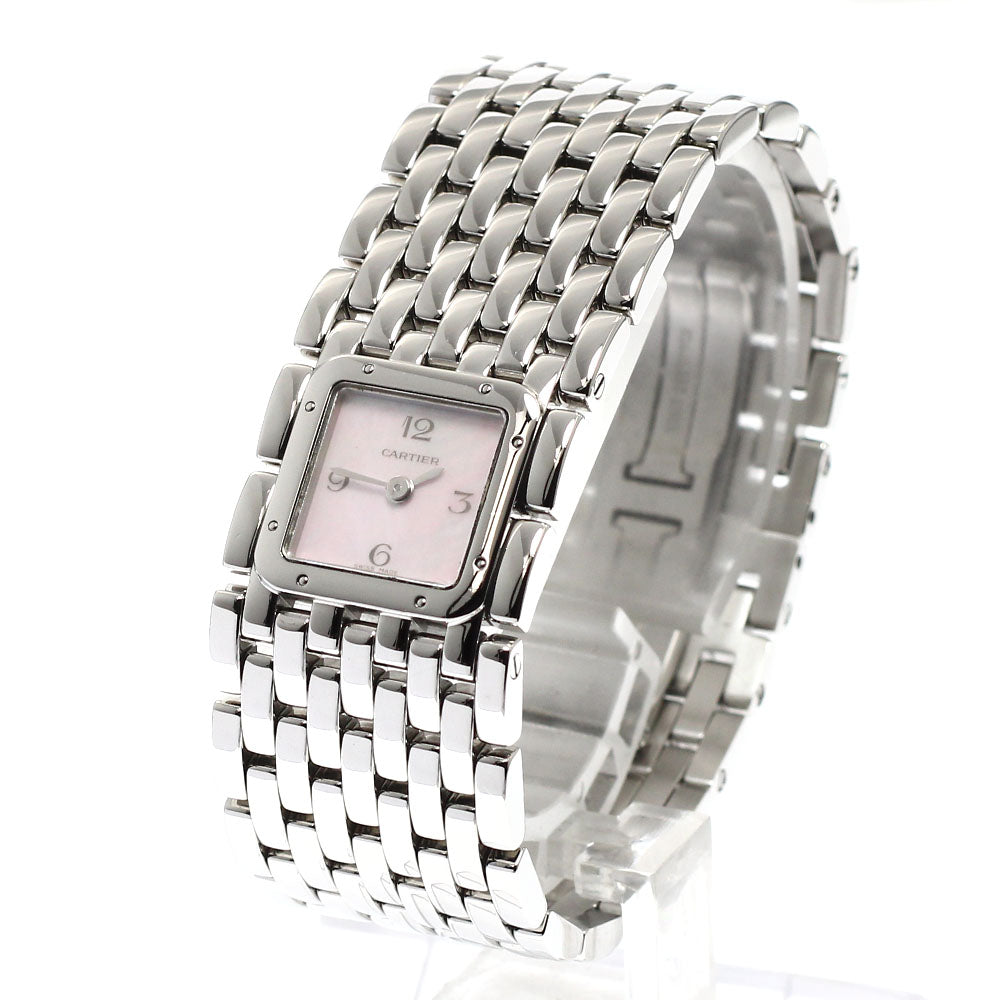 CARTIER PANTHERE Ryuban W61003T9 Pink shell dial Pink shell Dial Quartz Ladies Watch_932377