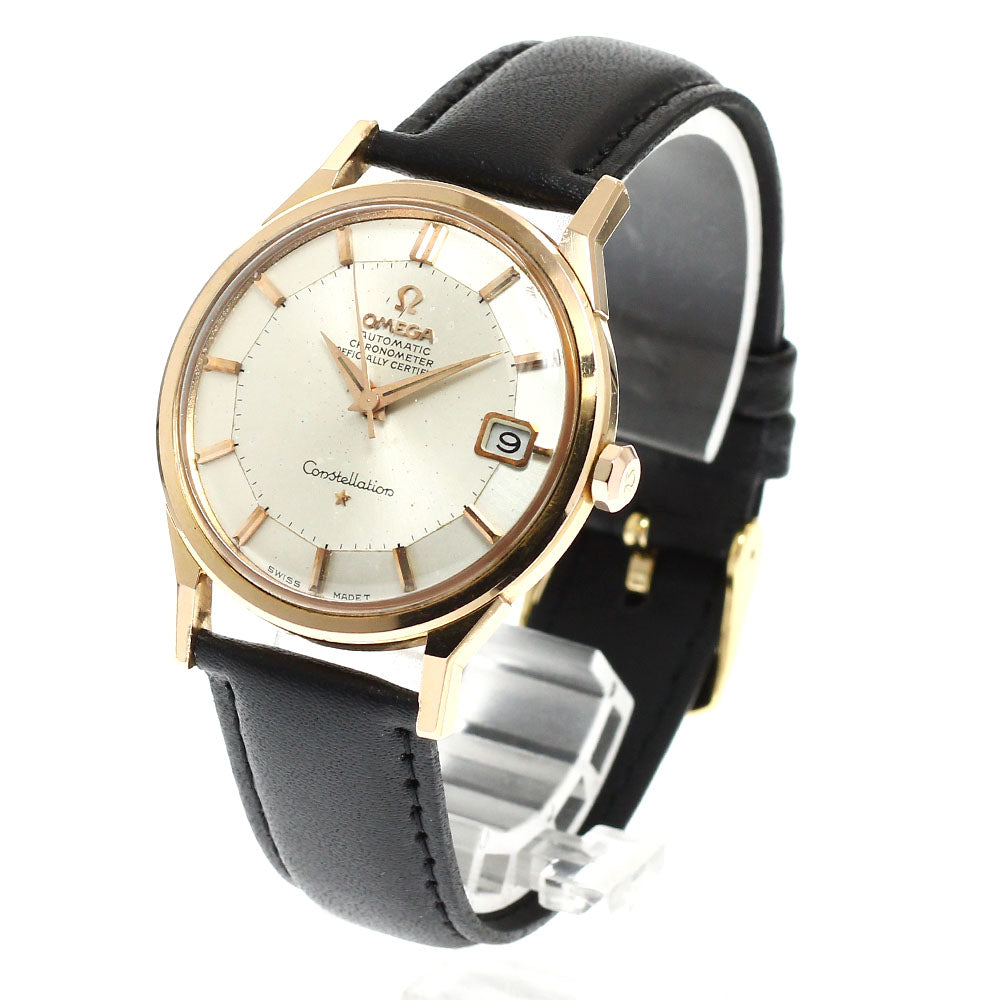 OMEGA Constellation 168.005/6 K18PG Date Pie Pan Dial Cal.561 Auto Men's_932396