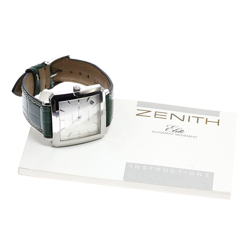 ZENITH elite 90/01.0100.670 Square Date Silver Dial Automatic Men's Watch_932413