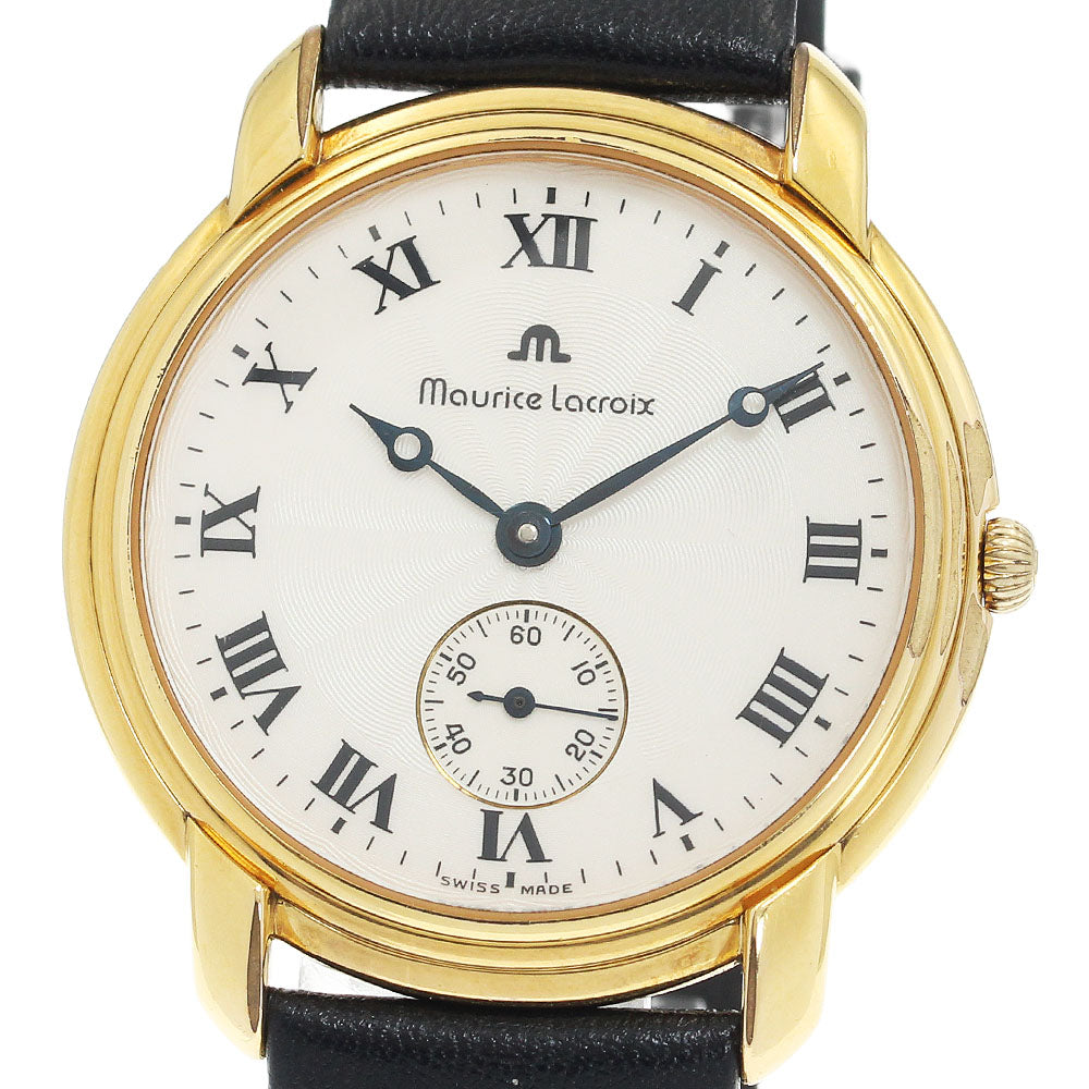 MAURICE LACROIX 26318 Small seconds Silver Dial Hand Winding Men's Watch_932442