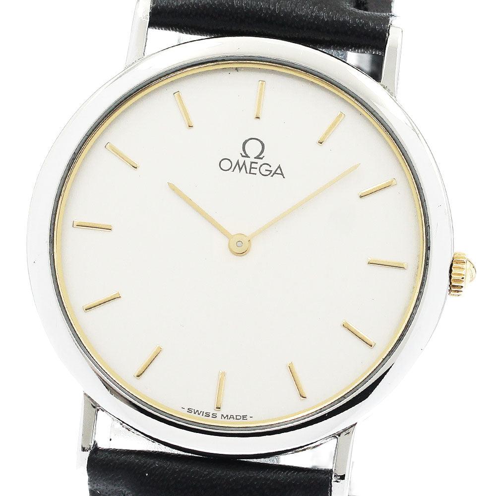 OMEGA De Ville round Silver Dial Quartz Men's Watch_932457