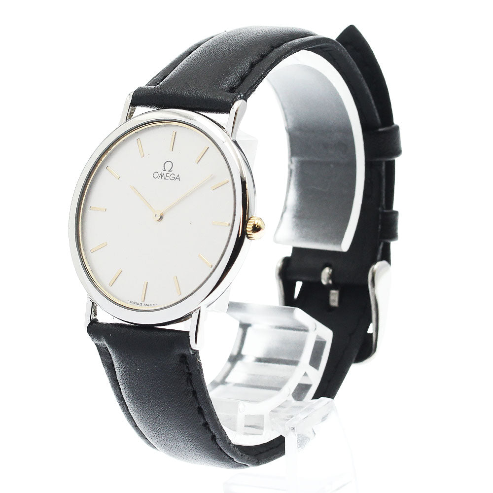 OMEGA De Ville round Silver Dial Quartz Men's Watch_932457