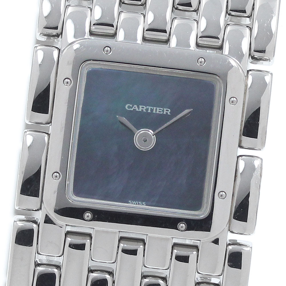 CARTIER PANTHERE Ryuban W61002T9 Blue shell Dial Quartz Ladies Watch_932461