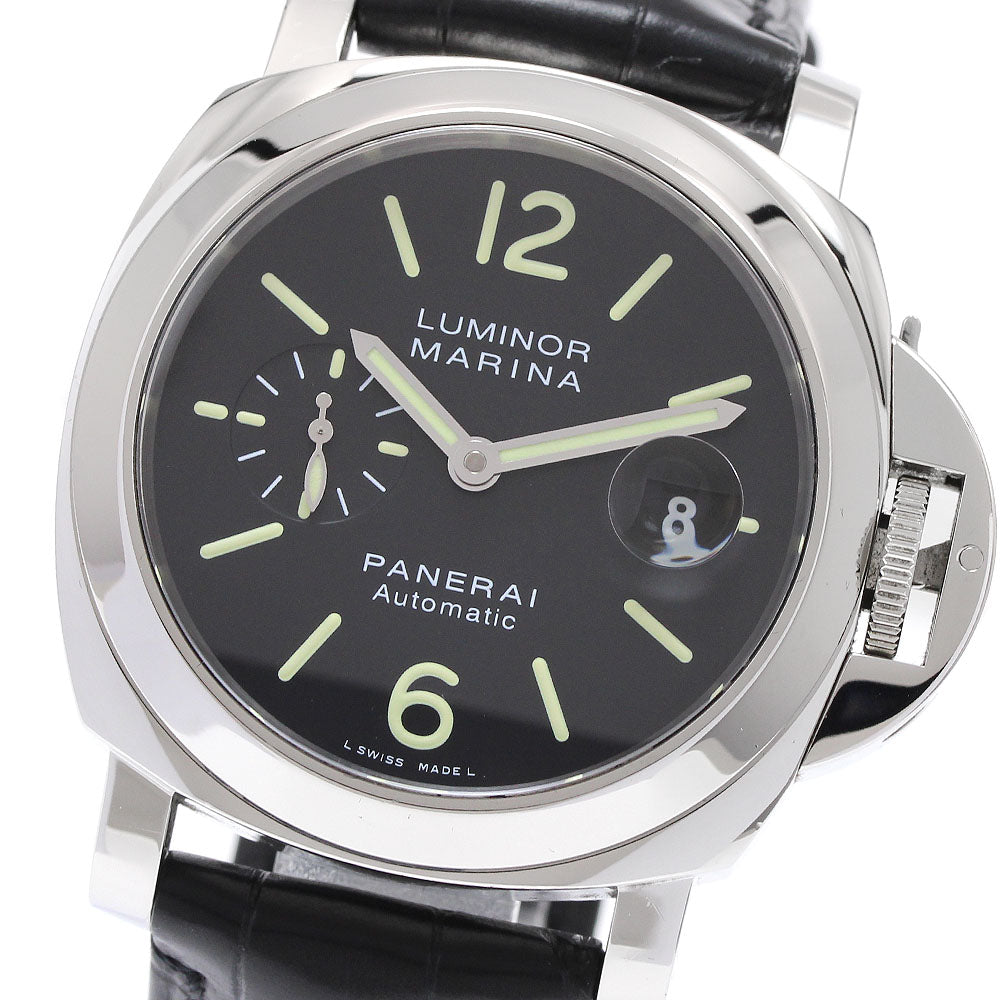 PANERAI Luminor Marina PAM00104 Small Second Date black Dial Automatic Men's Watch_932490