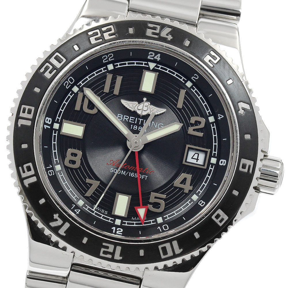 BREITLING Super Ocean A32380 GMT date black Dial Automatic Men's Watch_932492
