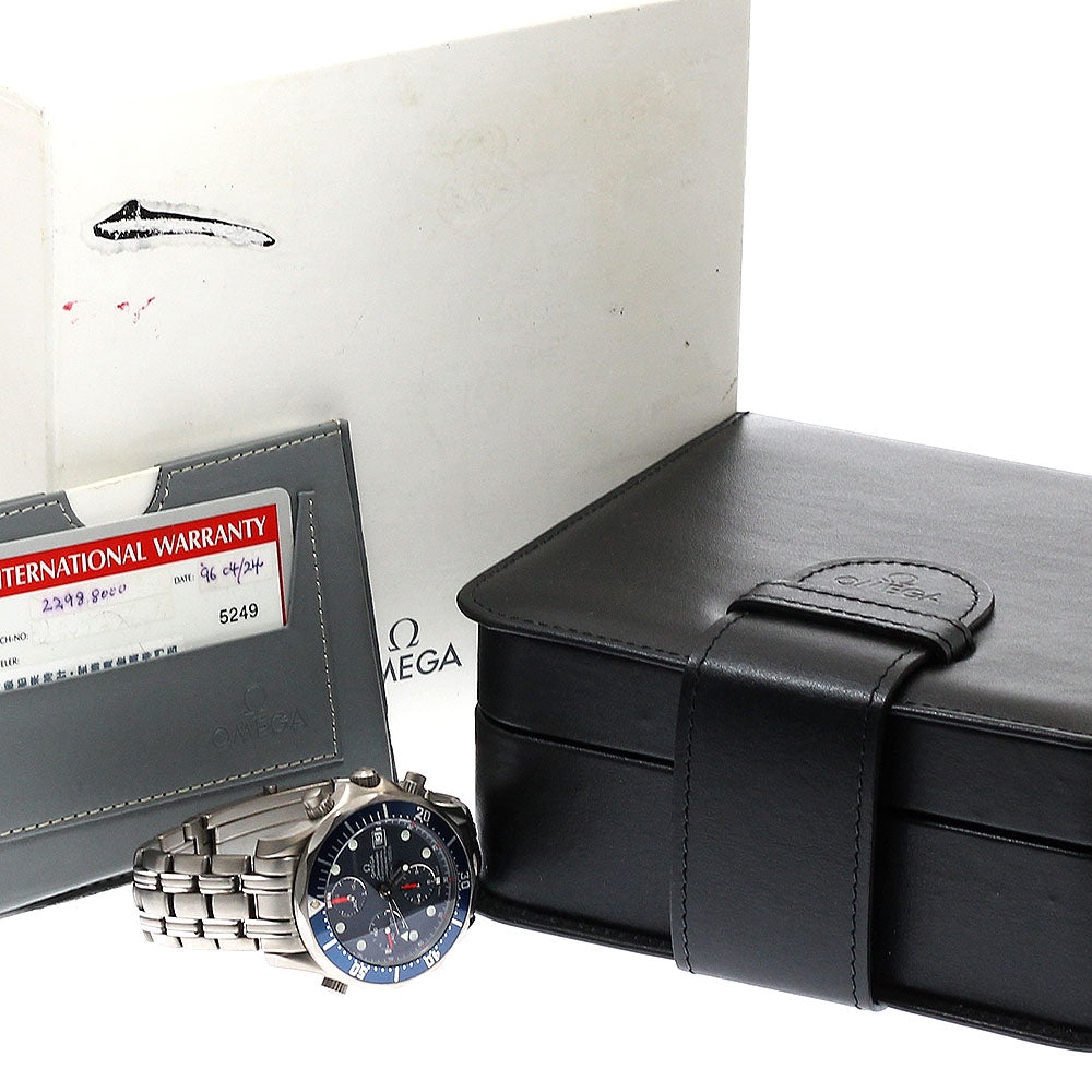 OMEGA Seamaster300 2298.80 Chronograph Navy Dial Automatic Men's Watch_932502