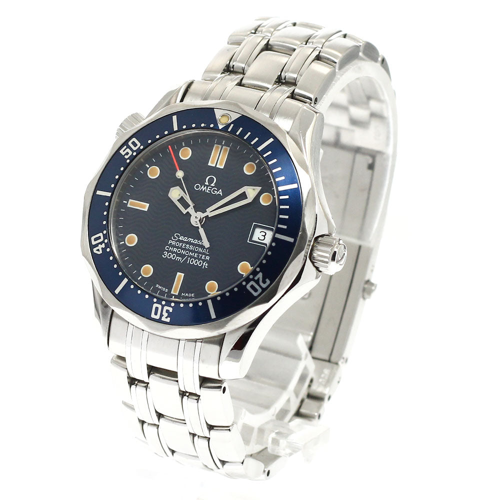 OMEGA Seamaster300 2551.80 Date Navy Dial Automatic Boy's Watch_932530
