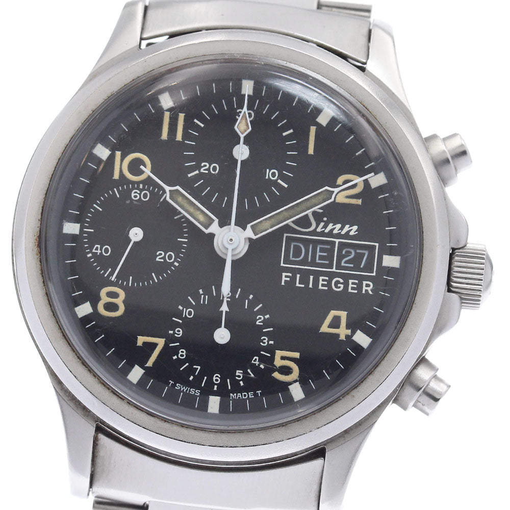 Sinn Freeger Ref.356 Chronograph black Dial Hand Winding Men's Watch_932600