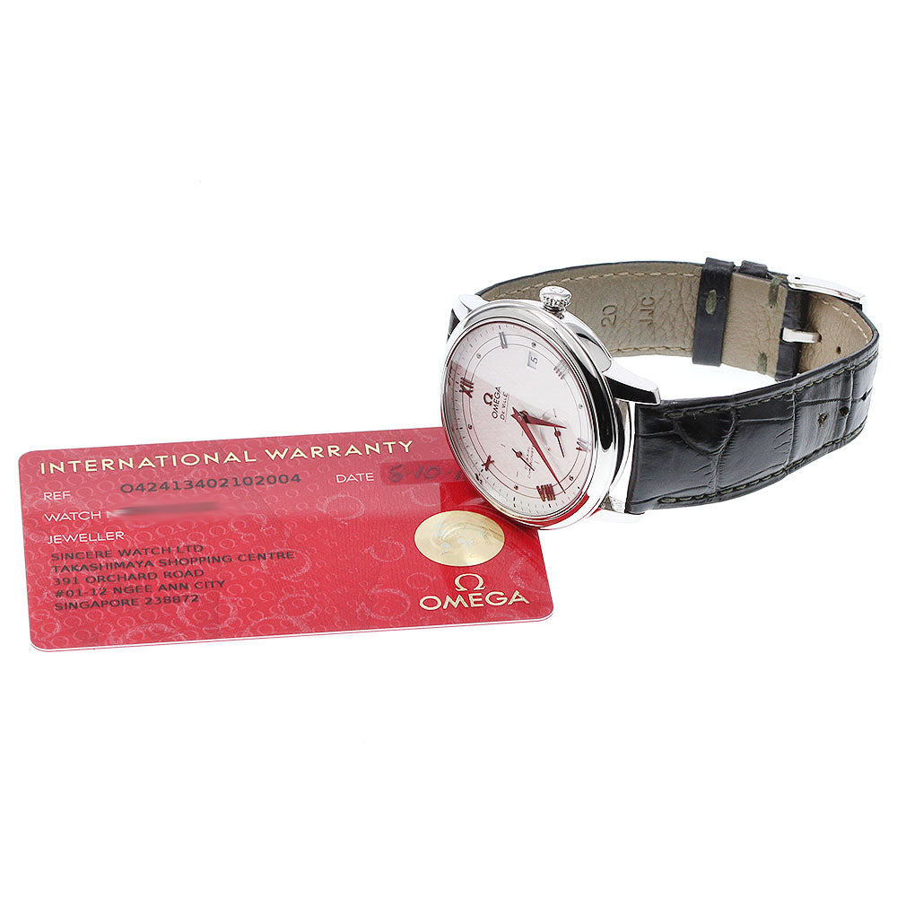 OMEGA De Ville Prestige 434.13.40.21.02.004 Date power reserve Silver Dial Automatic Men's Watch_932617
