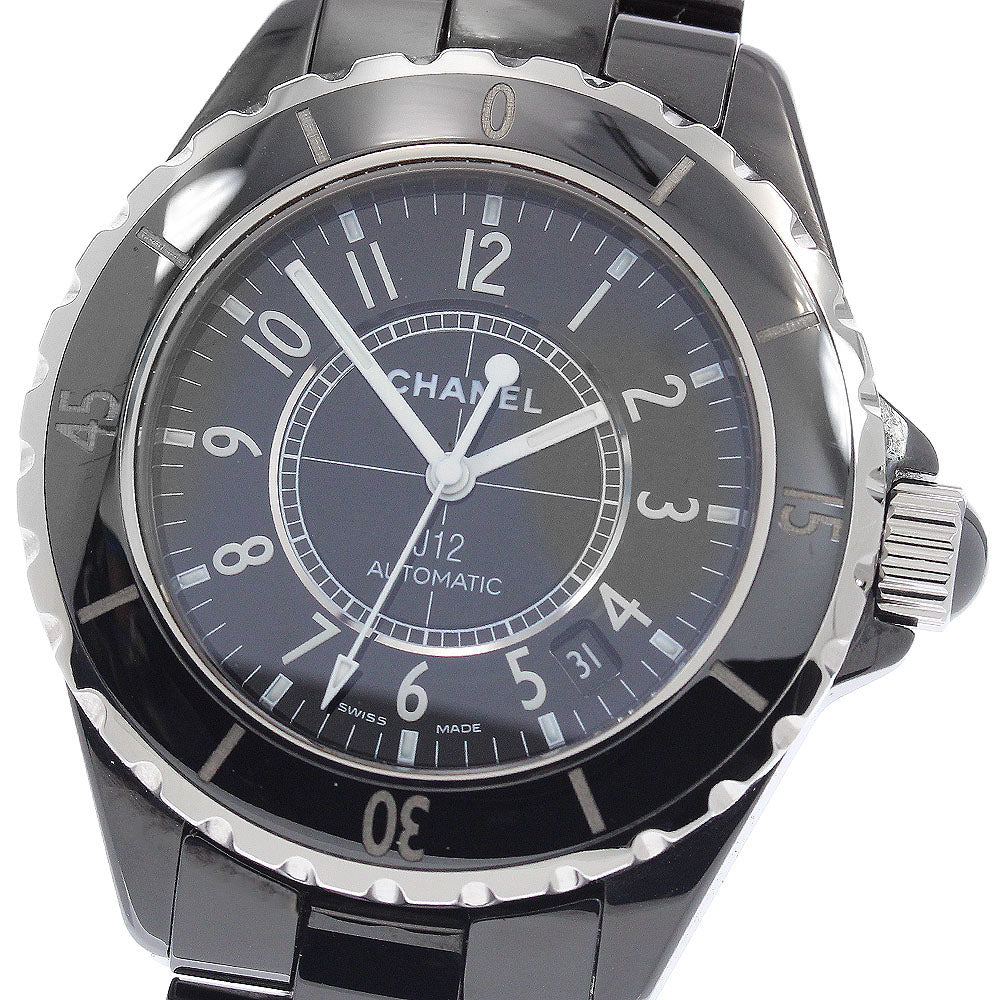 CHANEL J12 H0685 Black Ceramic 38MM Date black Dial Automatic Men's Watch_932633