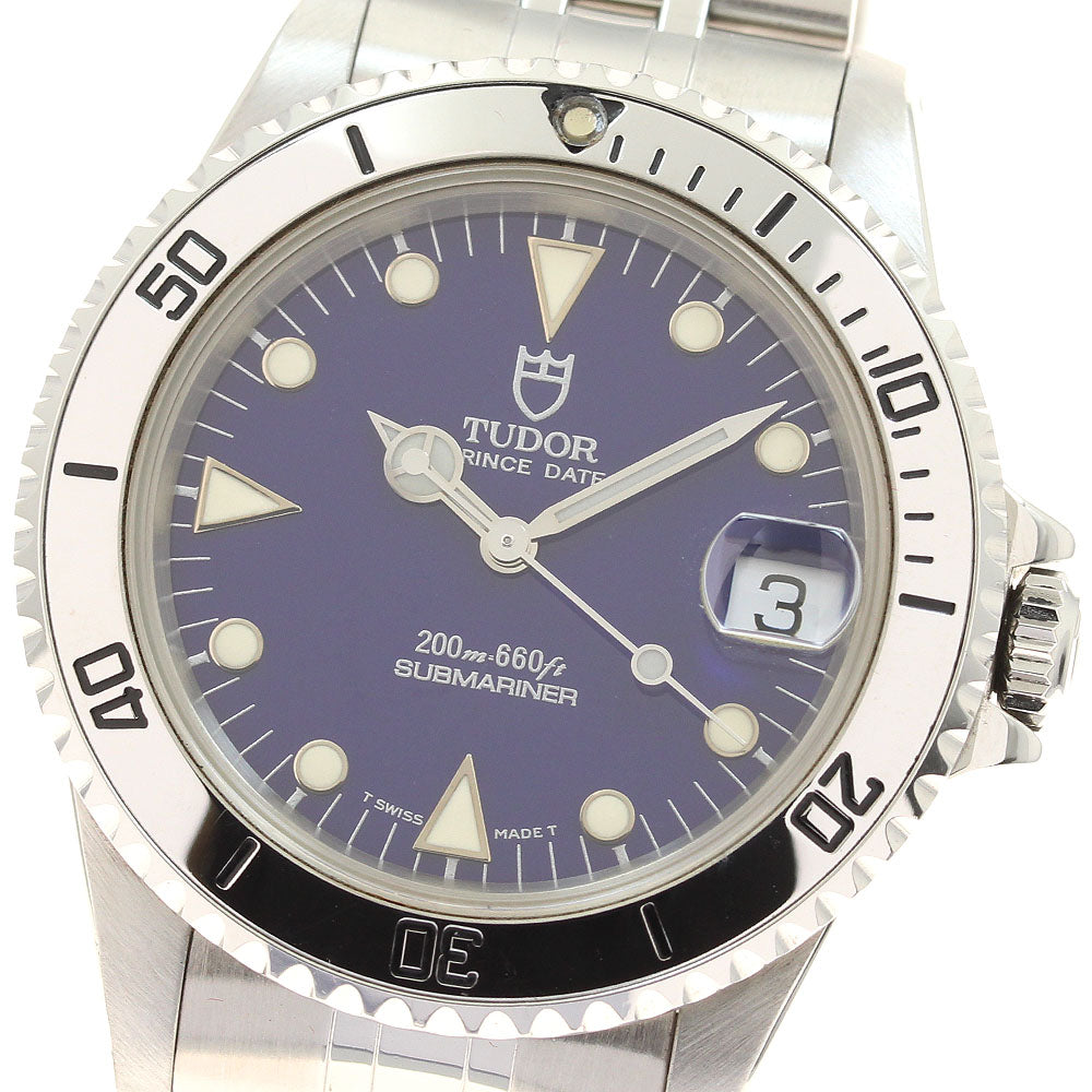 TUDOR Prince Date Submariner 75190 blue Dial Automatic Men's Watch_932665