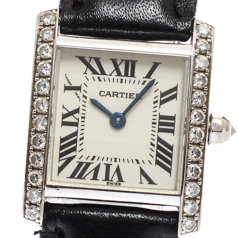 CARTIER Tank Francaise SM WE100251 K18WG Quartz Ladies Watch_932705