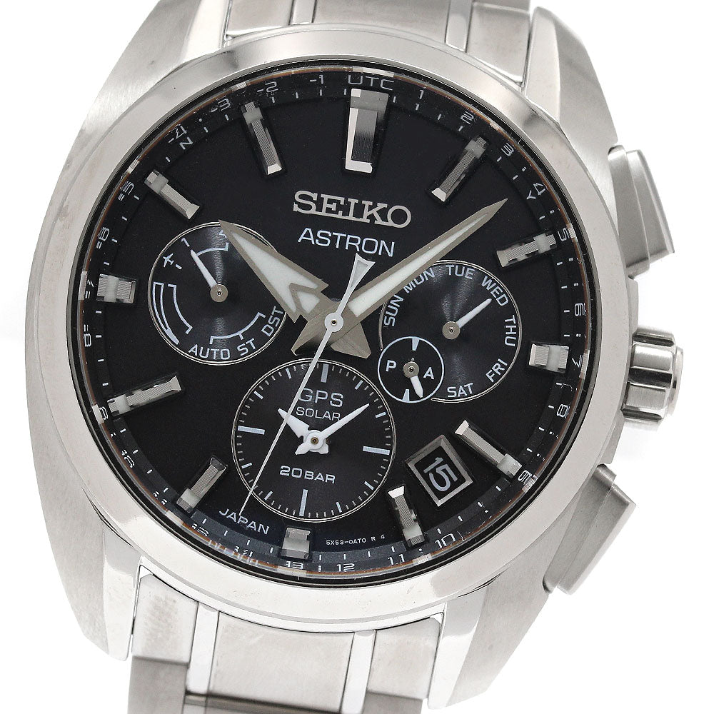 SEIKO Astron SBXC067/5X53-0AV0 Day date Solar Powered Radio Men's Watch_932759