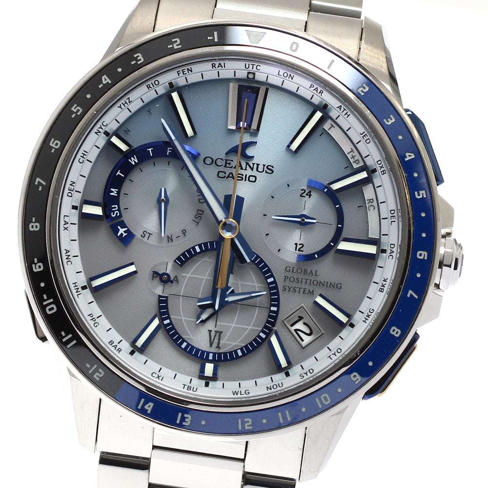 CASIO Oceanus OCW-G1100C-7AJF GPS Hybrid Solar Powered Radio Men's Watch_932761