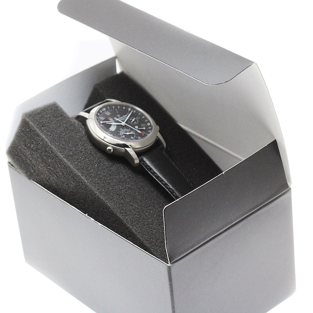 TENSHODO Dual time alarm 6760-T002749TA Day date Quartz Men's Watch_932769