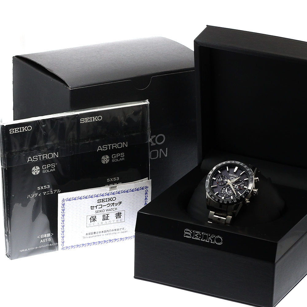 SEIKO Astron SBXC003/5X53-0AB0 GPS Solar Powered Radio Men's Watch_932795