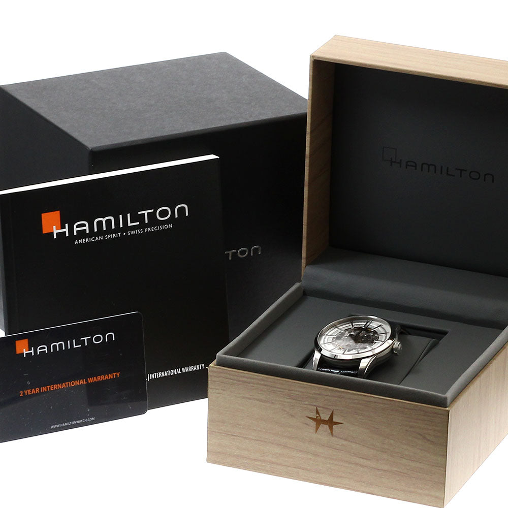 HAMILTON Rail road H406550/H40655751 skeleton skeleton Dial Automatic Men's Watch_932798