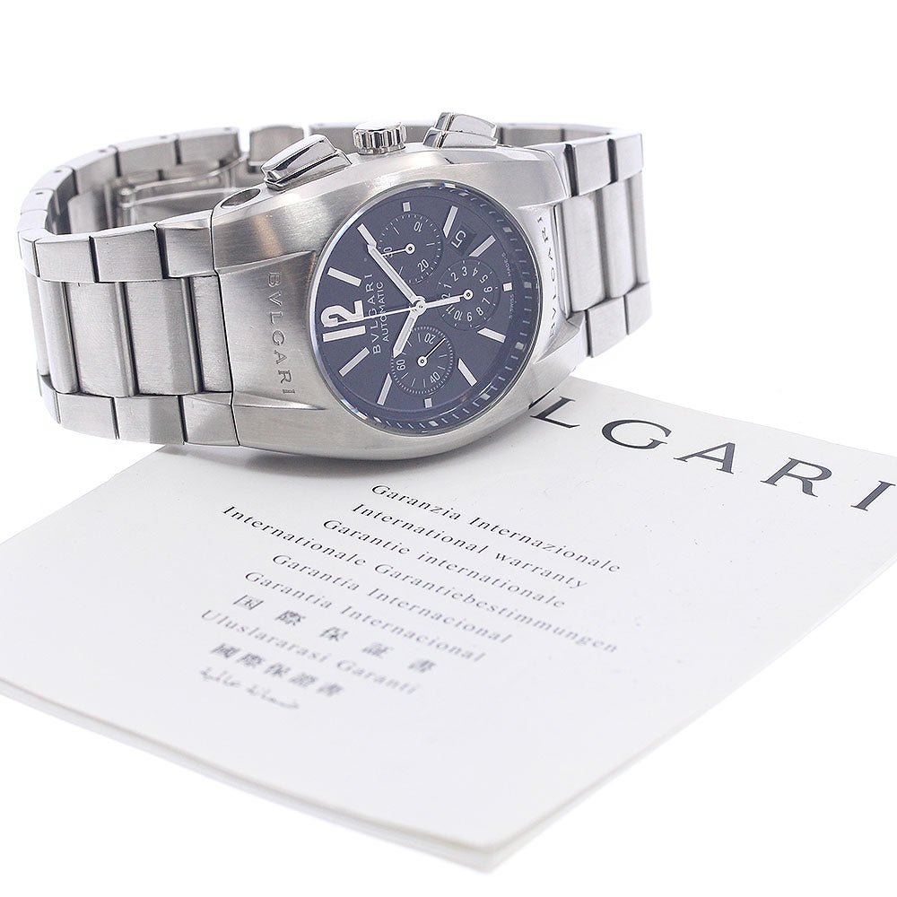 BVLGARI Elgon EG35SCH Chronograph Black Dial Automatic Boy's Watch_932801