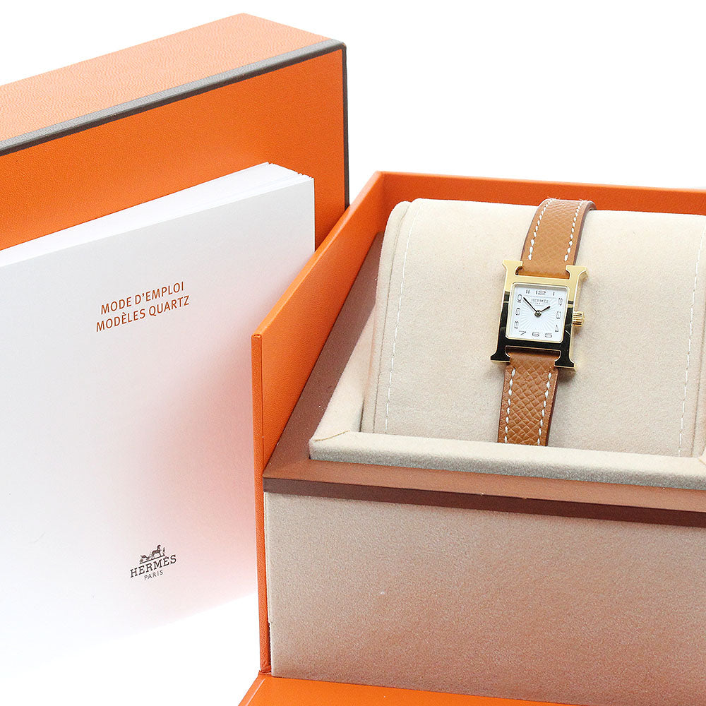 HERMES H watch mini HH1.101 white Dial Quartz Ladies Watch_932815