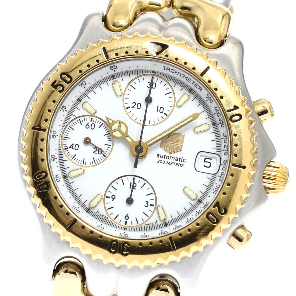 TAG HEUER S/el CG2120-R0 Chronograph white Dial Automatic Men's Watch_932820