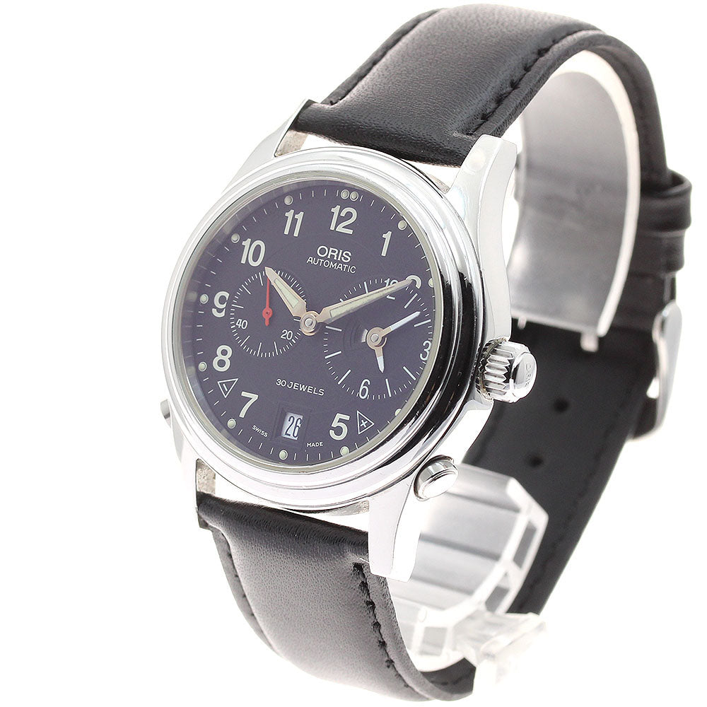 ORIS classic world timer 7485 Date GMT black Dial Automatic Men's Watch_932825