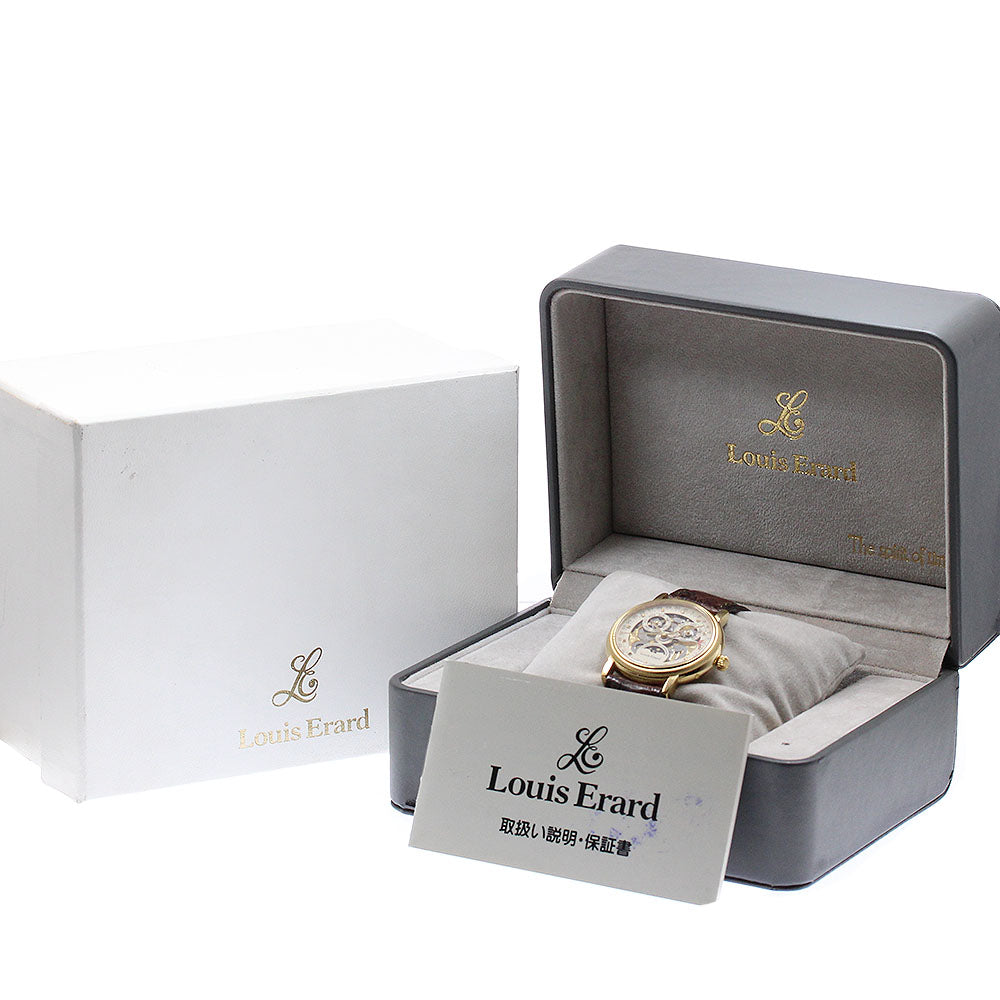 Louis Erard Triple calendar moon phase skeleton Dial Automatic Men's Watch_932827