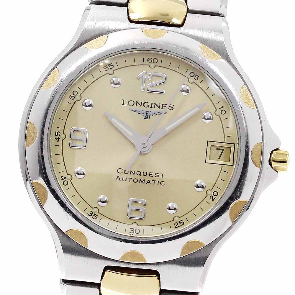LONGINES Conquest L1.635.3 Date gold Dial Automatic Men's Watch_932832