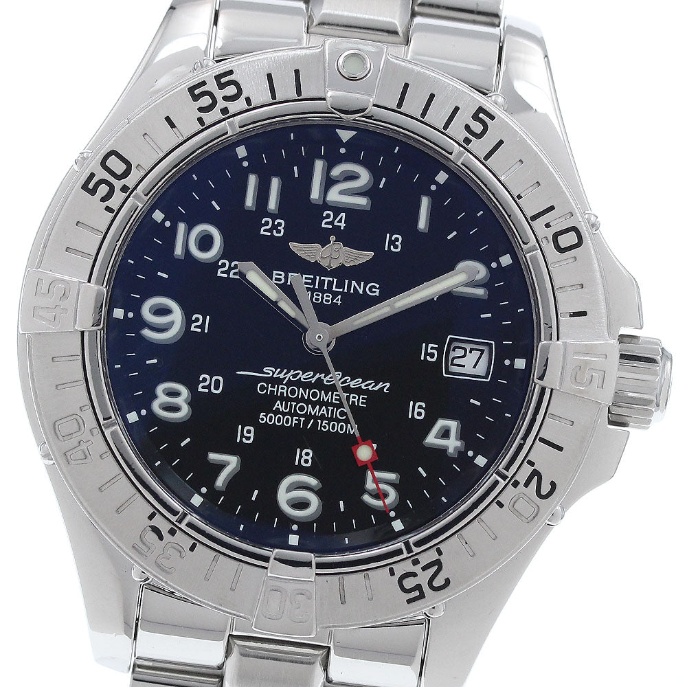 BREITLING Super Ocean A17360 Date black Dial Automatic Men's Watch_932846