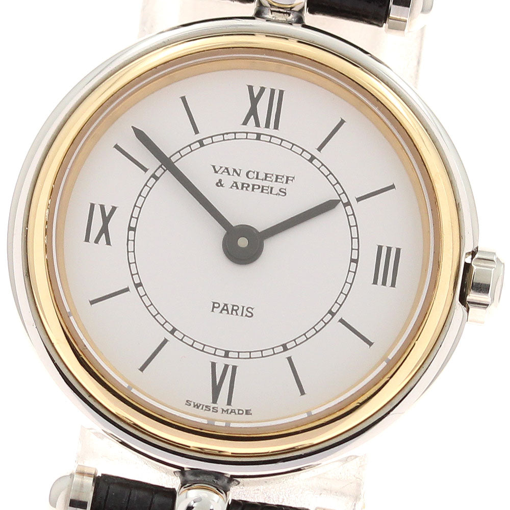 Van Cleef & Arpels La collection 422.904 YG bezel white Dial Quartz Ladies Watch_932850
