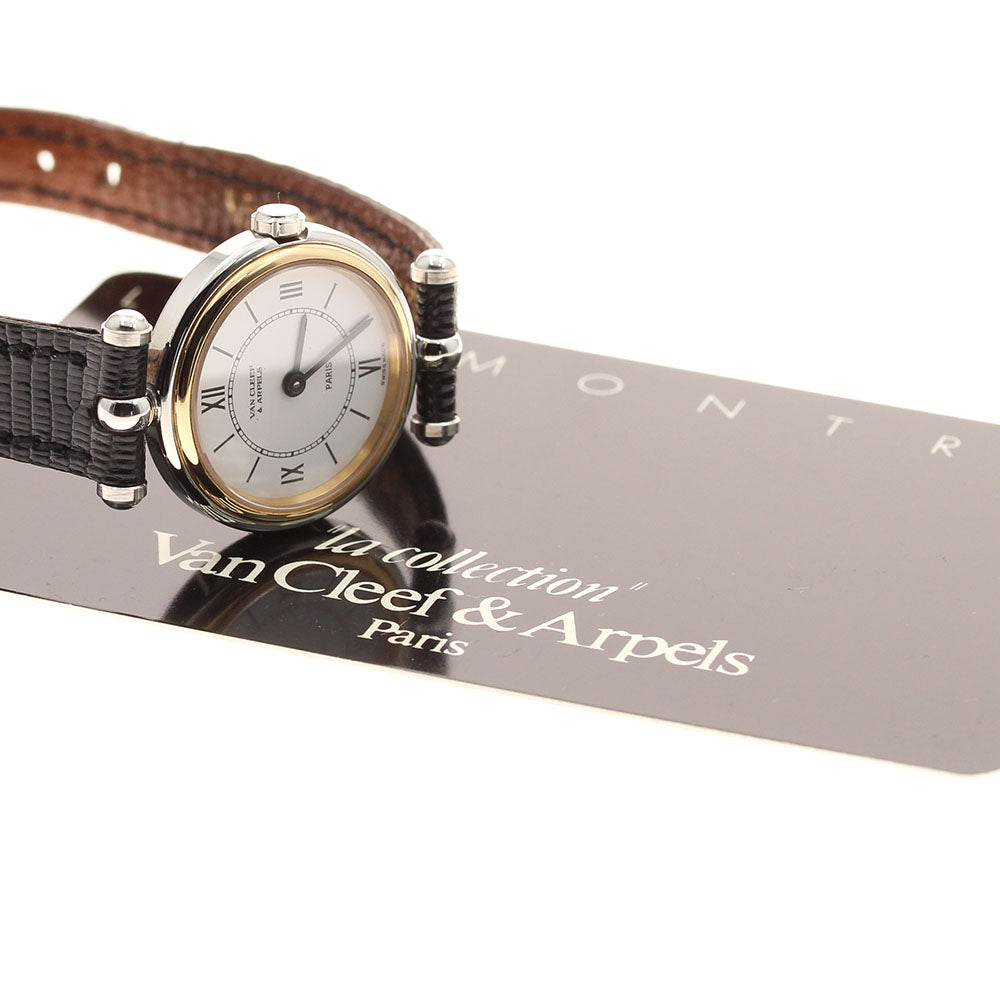 Van Cleef & Arpels La collection 422.904 YG bezel white Dial Quartz Ladies Watch_932850