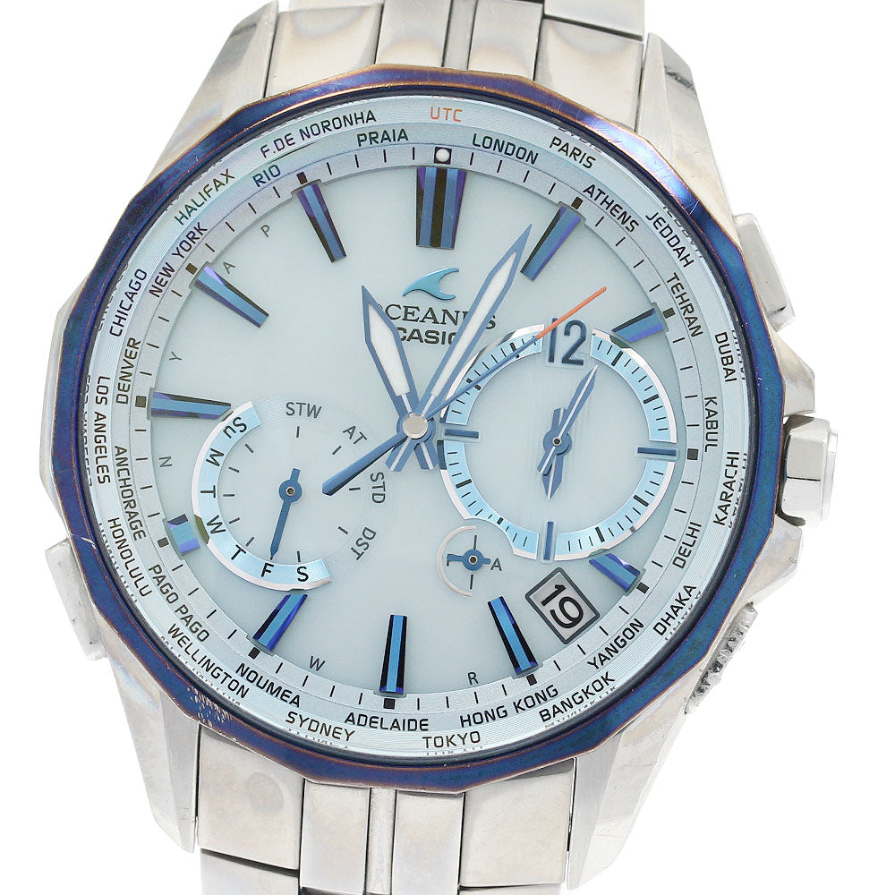 CASIO Oceanus Manta OCW-S3400D-2AJF Day date Solar Powered Radio Men's_932860