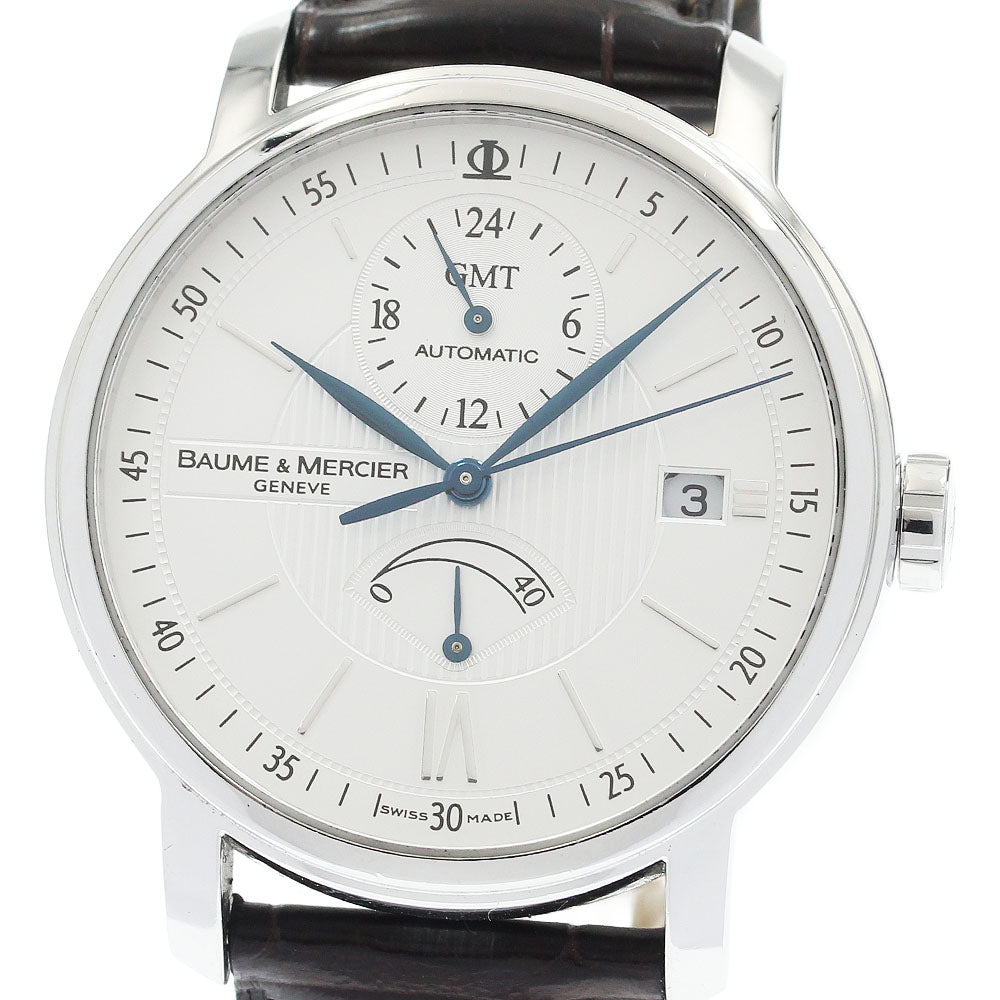 Baume & Mercier Classima 65559 GMT power reserve Silver Dial Automatic Men's Watch_932880