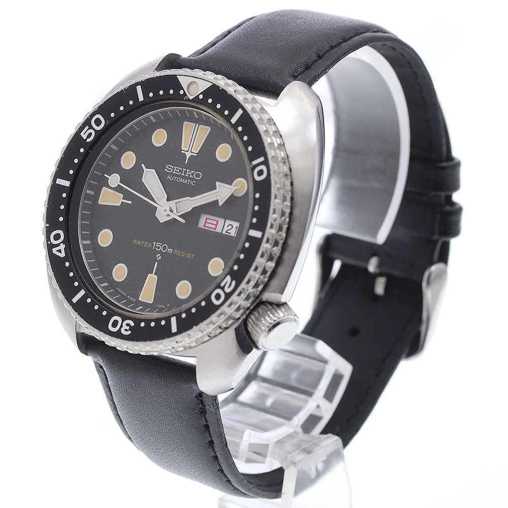 SEIKO 3rd diver 150m 6306-7001 Day date black Dial Automatic Men's Watch_932888