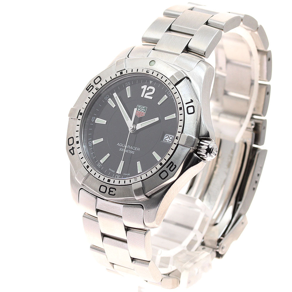 TAG HEUER Aqua racer WAF1110 Date black Dial Quartz Men's Watch_932906