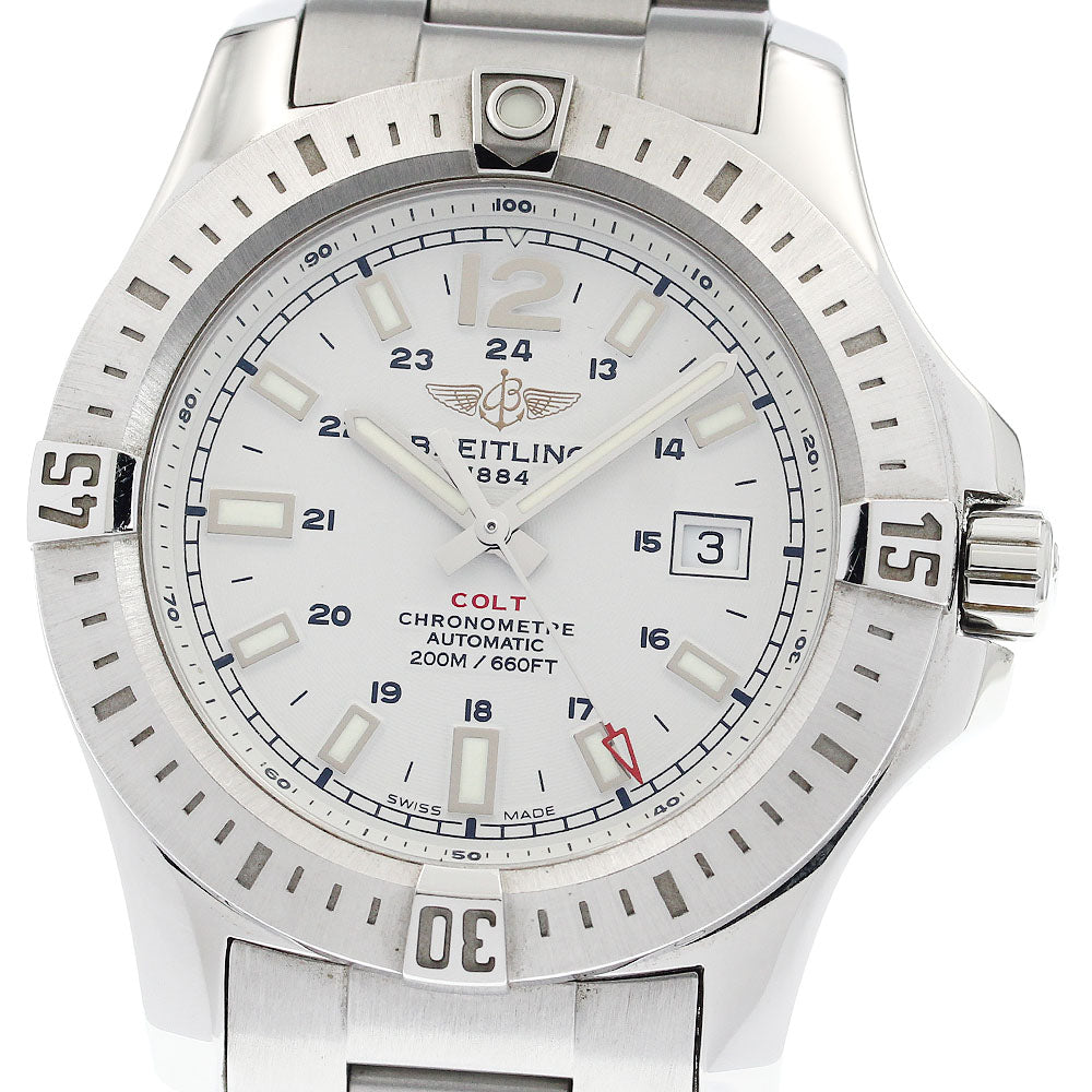 BREITLING Colt A17388 Date Silver Dial Automatic Men's Watch_932915