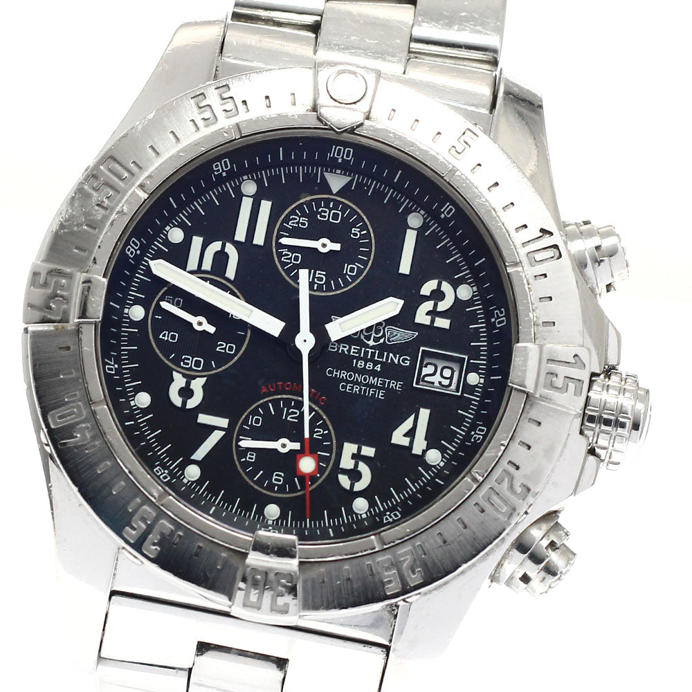 BREITLING Avenger Skyland A13380 Date Chronograph black Dial Automatic Men's Watch_932923