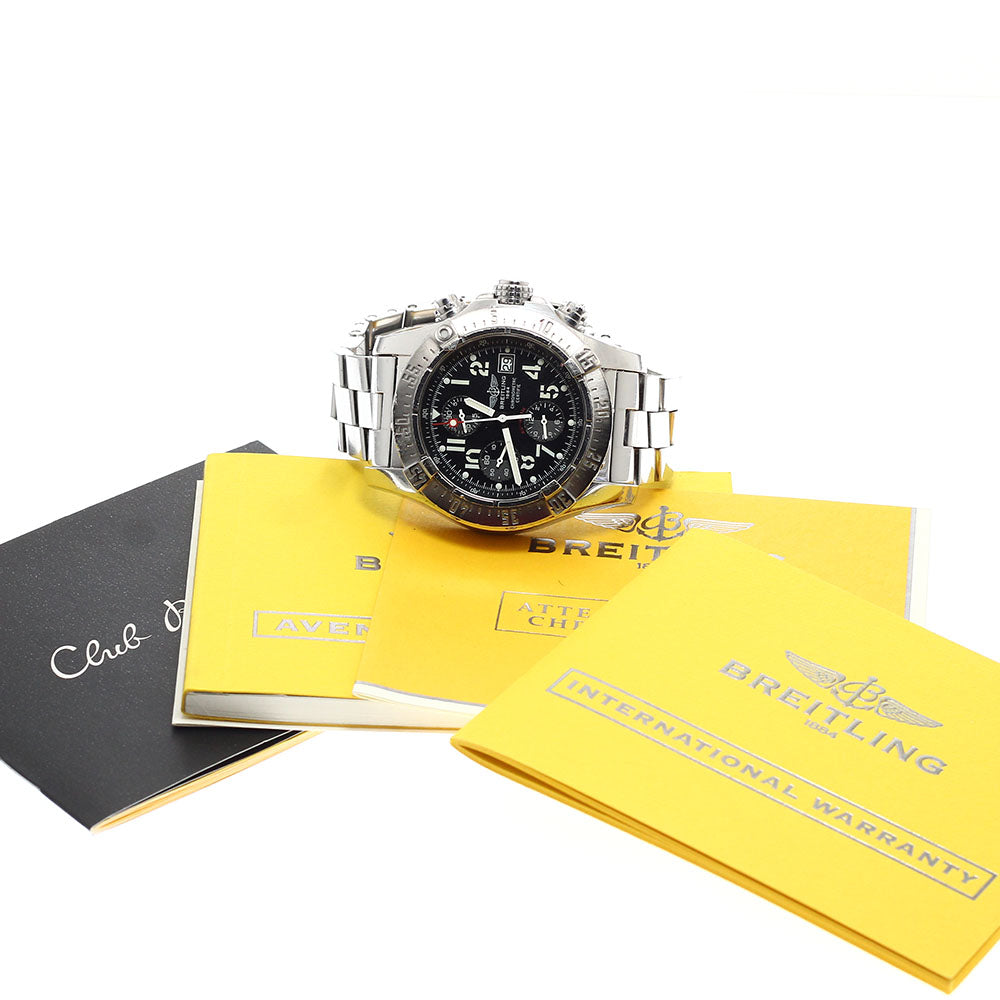 BREITLING Avenger Skyland A13380 Date Chronograph black Dial Automatic Men's Watch_932923