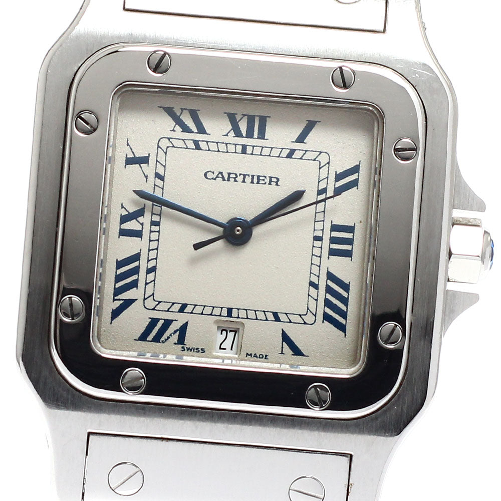 CARTIER Santos GalbeeLM W20018D6 Date beige Dial Quartz Men's Watch_932933