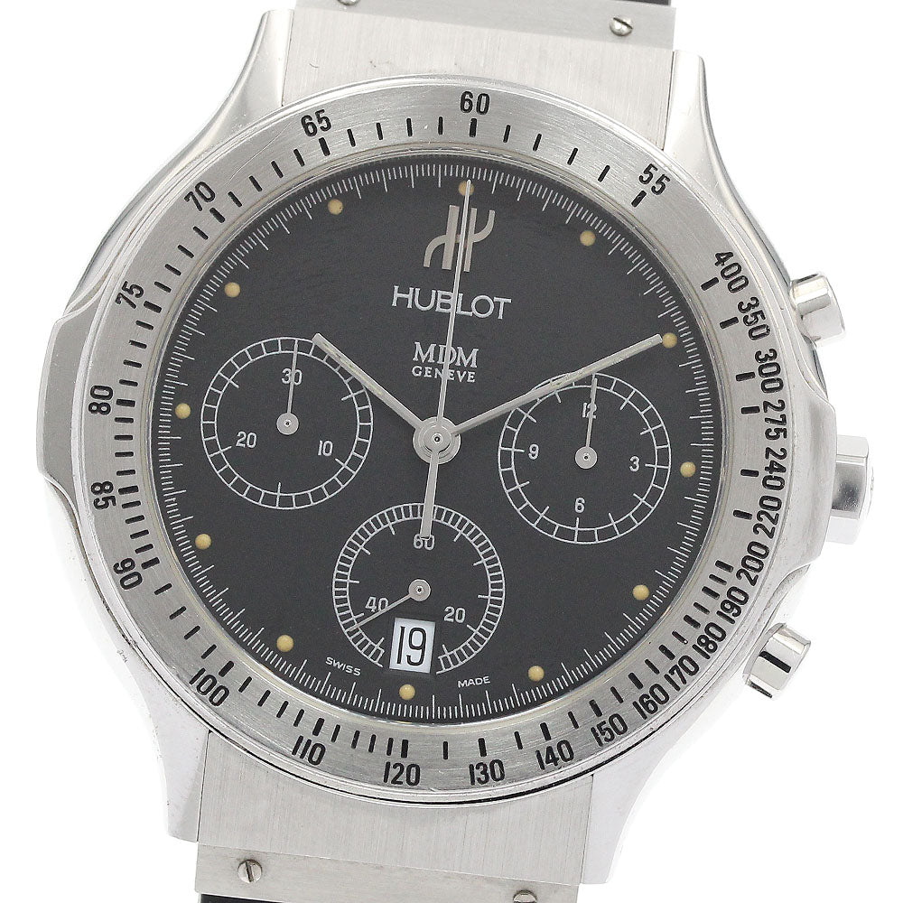 HUBLOT MDM 1621.1 Chronograph Date black Dial Quartz Men's Watch_932946