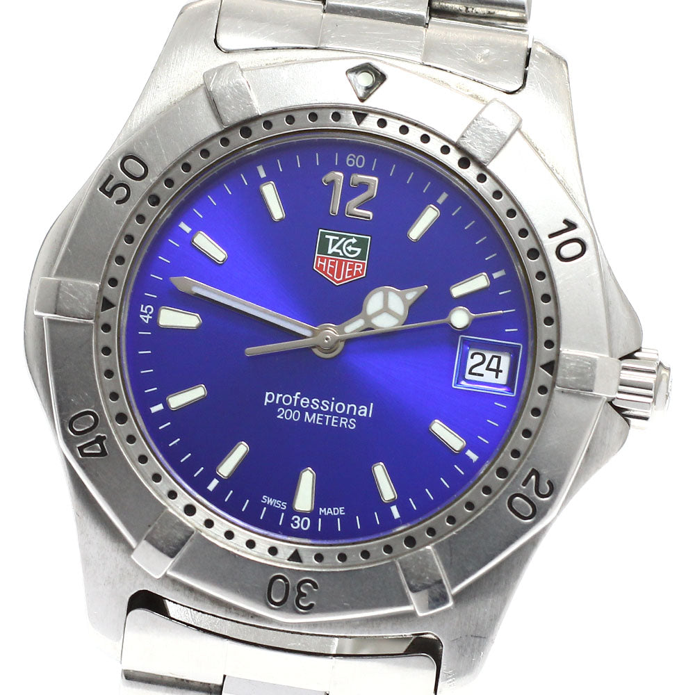 TAG HEUER Professional 200M WK1116-0 Date blue Dial Quartz Men's Watch_932947