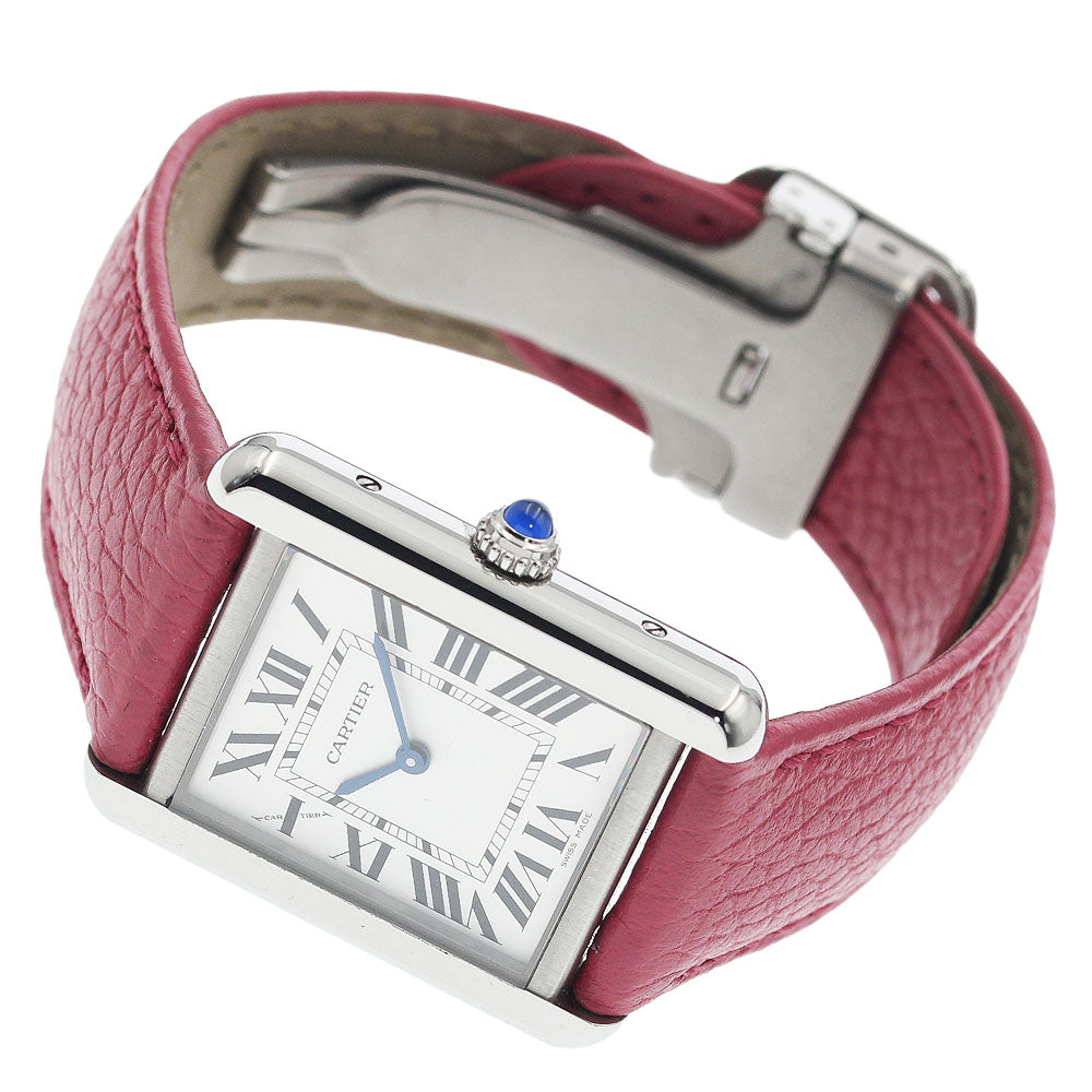CARTIER Tank solo SM WSTA0030 Silver Dial Quartz Ladies Watch_932950