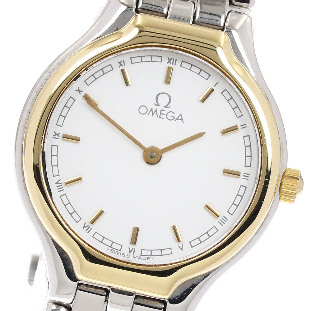 OMEGA De Ville white Dial Quartz Ladies Watch_932992