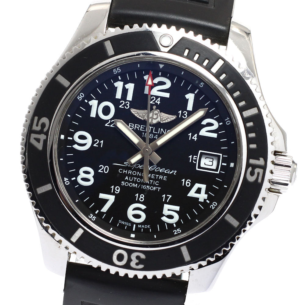 BREITLING Super Ocean II 42 A17365 Date black Dial Automatic Men's Watch_933071