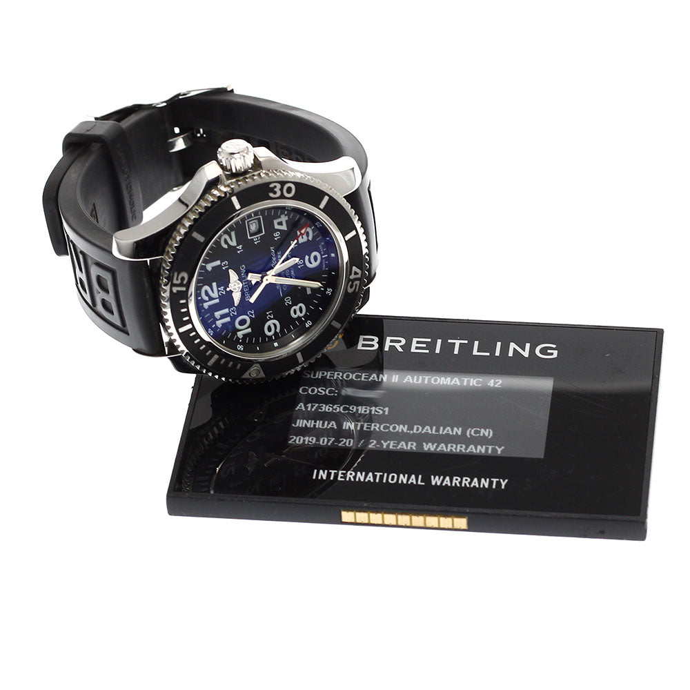 BREITLING Super Ocean II 42 A17365 Date black Dial Automatic Men's Watch_933071