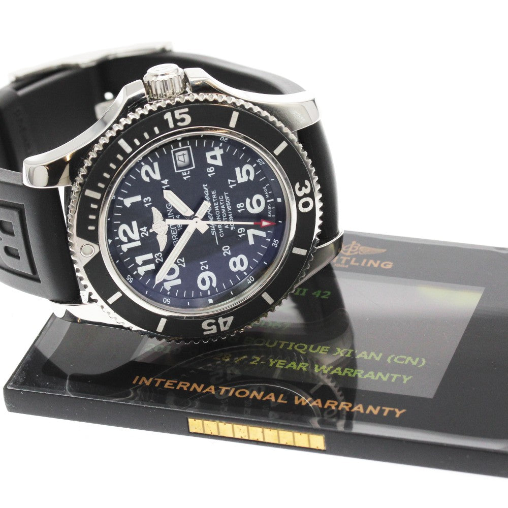 BREITLING Super Ocean II 42 A17365 Date black Dial Automatic Men's Watch_933073
