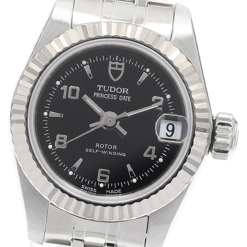 TUDOR Princess Date 92514 Date WG bezel black Dial Automatic Ladies Watch_933074