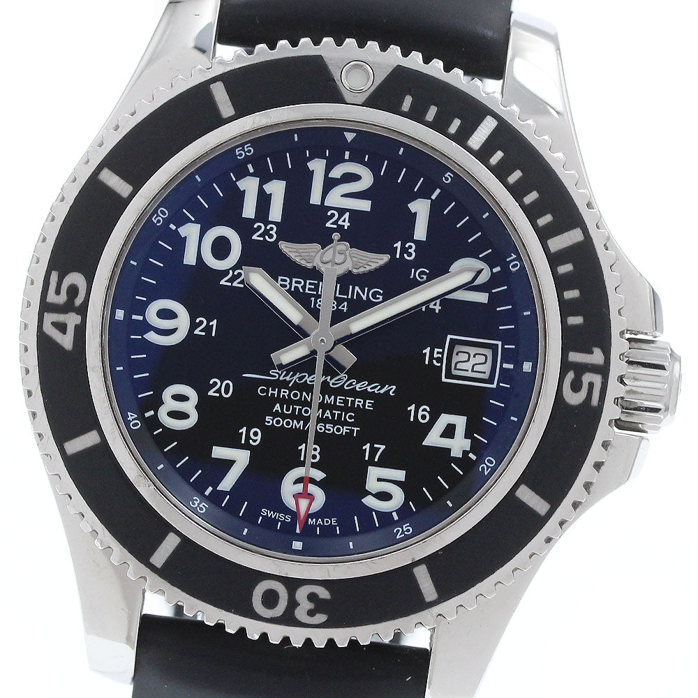 BREITLING Super Ocean II 42 A17365 Date Black Dial Automatic Men's Watch_933075
